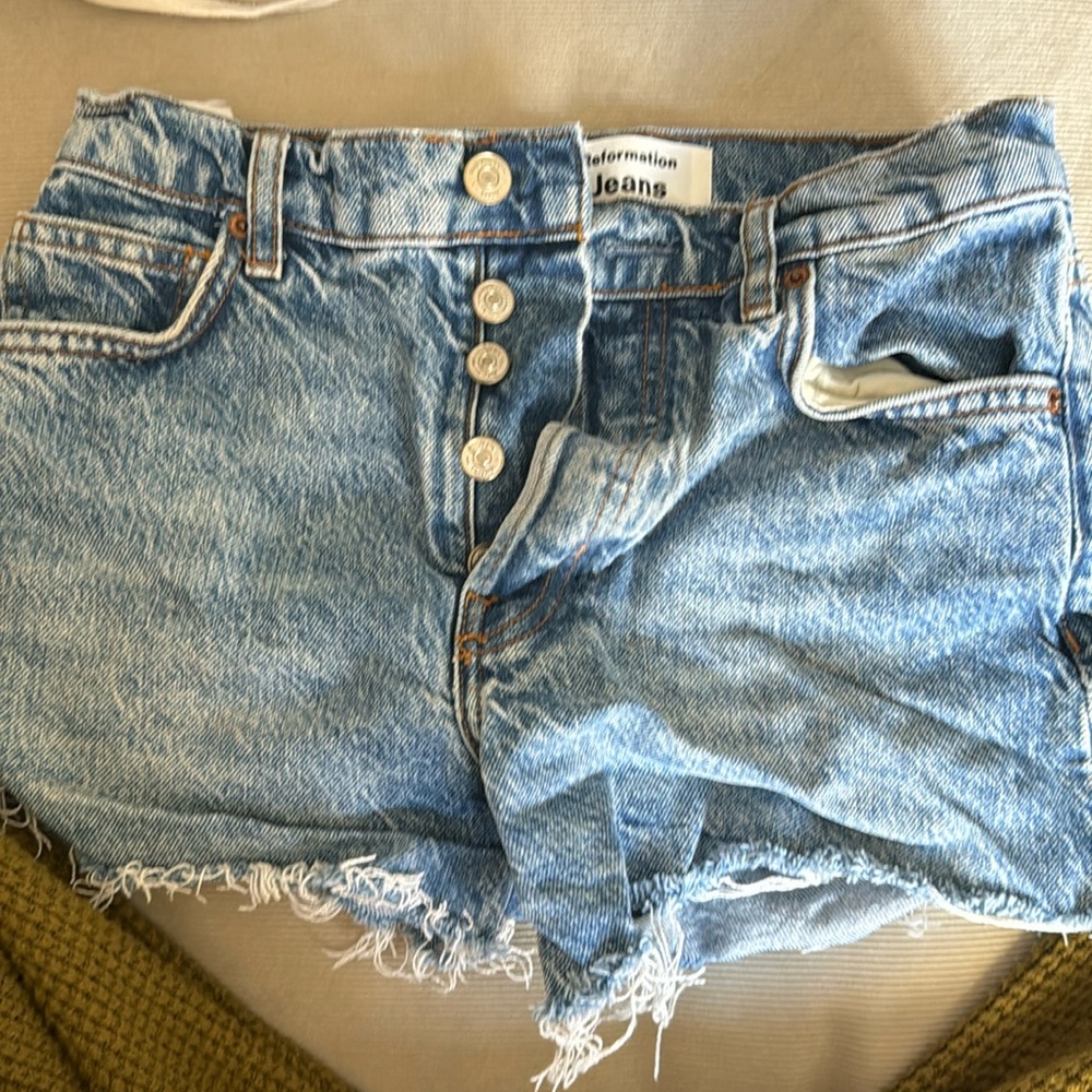 Reformation Jean shorts